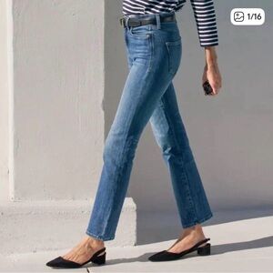 AYR The Pop Straight Leg Blue Jeans